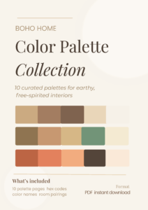 boho home color palette