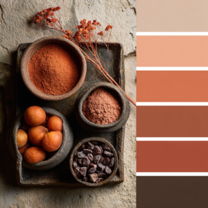 Terracotta Sunset boho color palatte