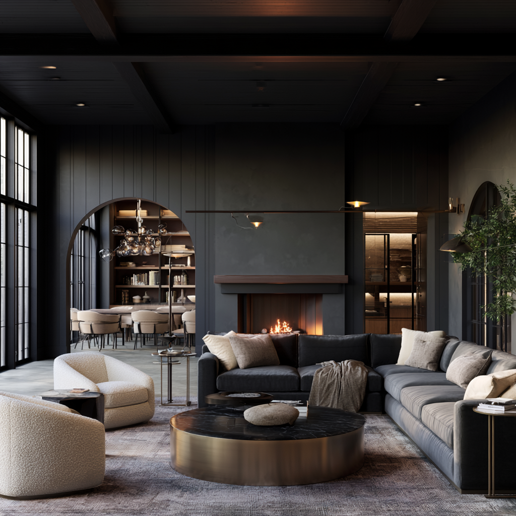 Moody luxury palette colors for home