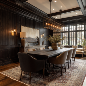 Moody dining room