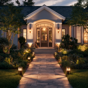 pathway lights inviting curb appeal