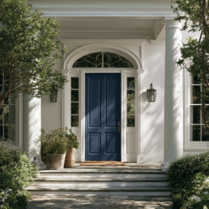 Painting the front door is a simple update you can do