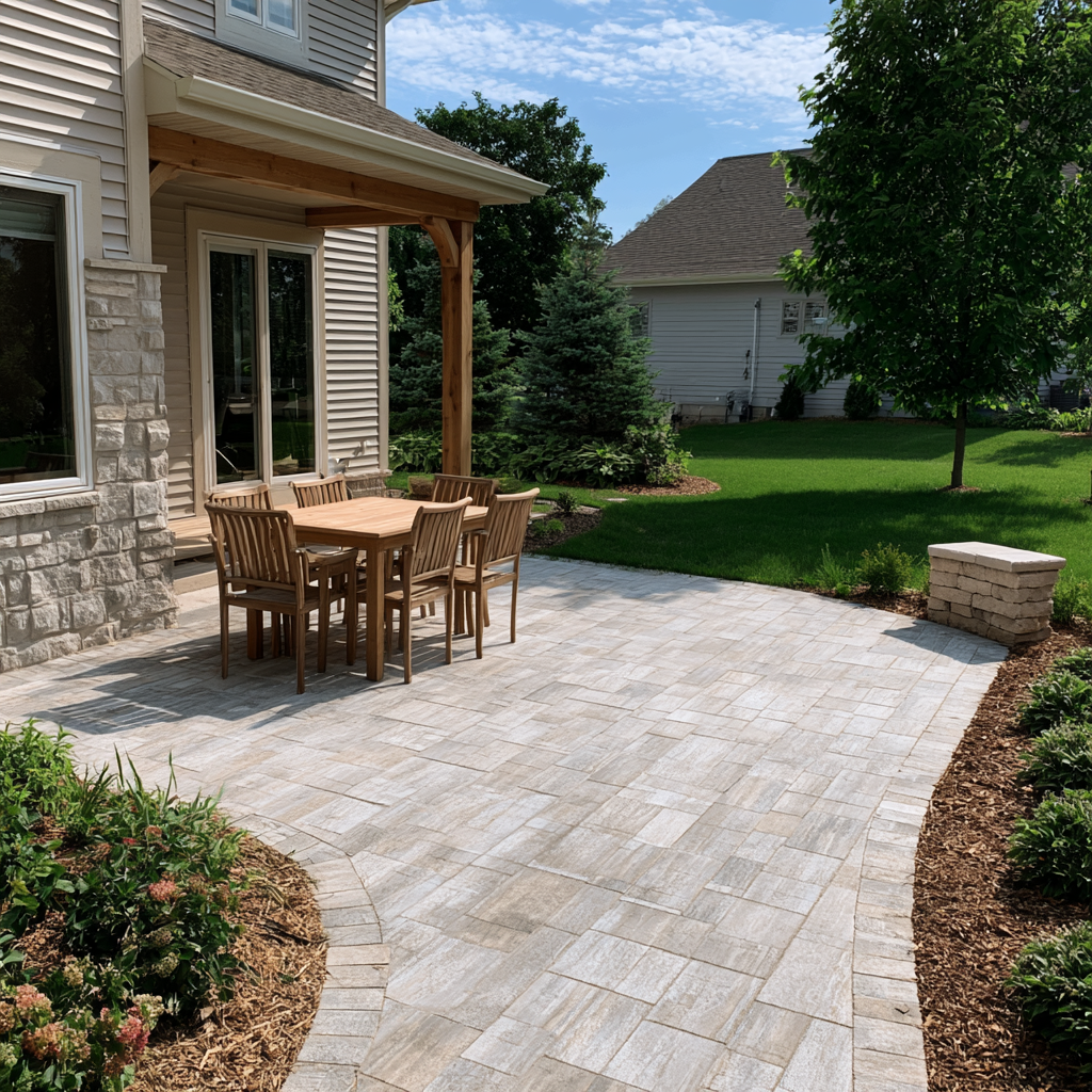 backyard diy paver patio