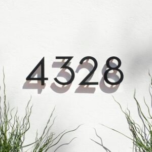 Matte Black House numbers to update your home