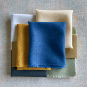 luminous blue swatches paired with colors