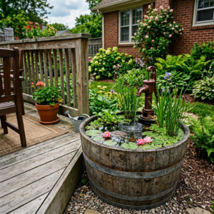 whiskey barrel container