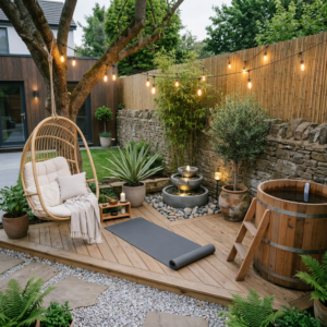 backyard wellness corner