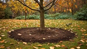 mulch around tree
