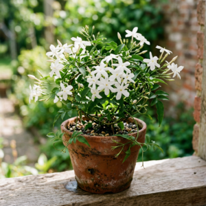 pot of jasmine for wellness corner