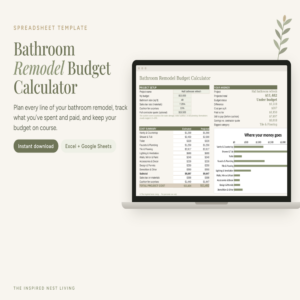 Bathroom Remodel Budget Calculator