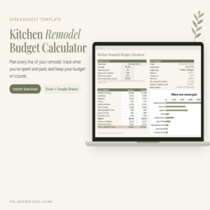 Kitchen Remodel Budget Calculator